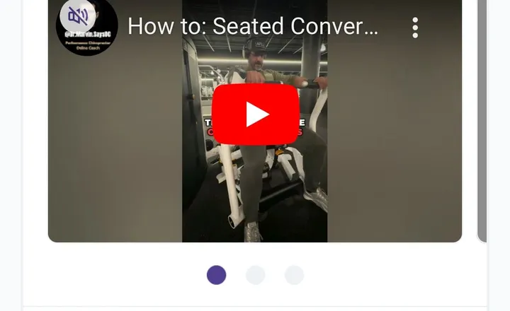 One of Dr. Marv's workouts in the True Coach app